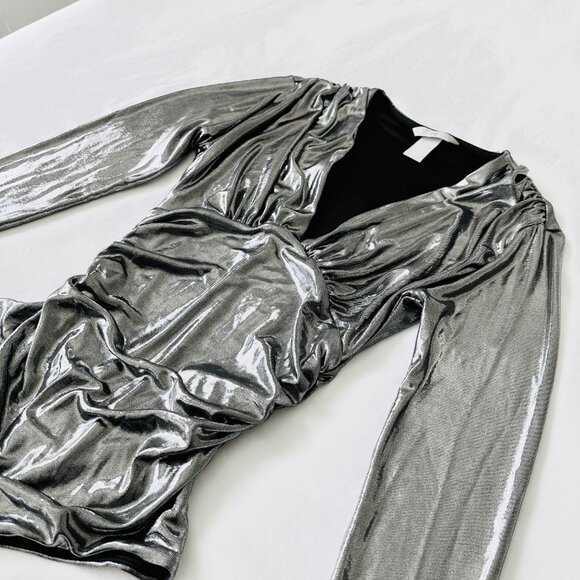 Metallic Silver Bodysuit - Picture 7 of 12